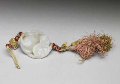 图片[3]-Jade bat-and-peach pendant, Qing dynasty (1644-1911)-China Archive